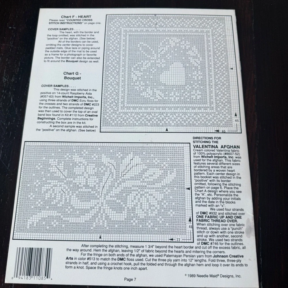 Vintage Cross Stitch Pattern Booklets Paula Vaughan Rose Garden Leisure Arts 3pc